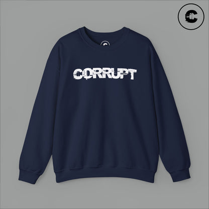 Corrupt Sweatshirt White Logo