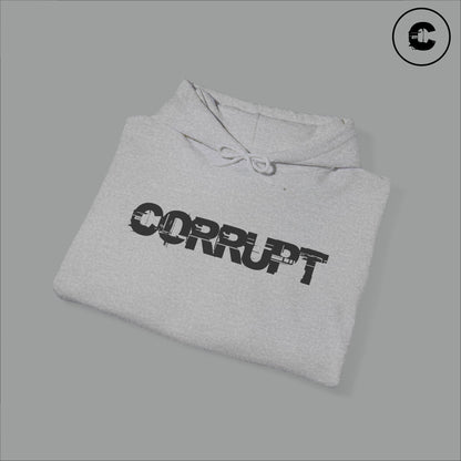Corrupt Hoodie Black Logo