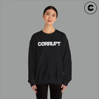 Corrupt Sweatshirt White Logo