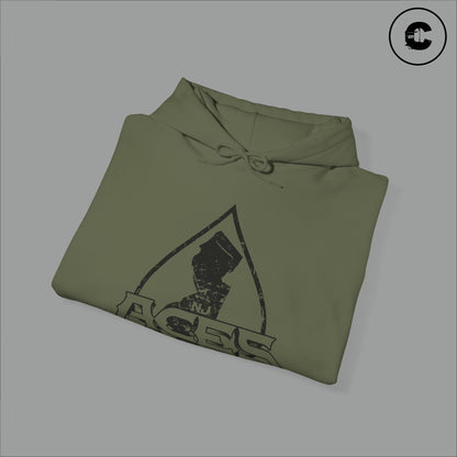 NJ Aces Hoodie Black Logo