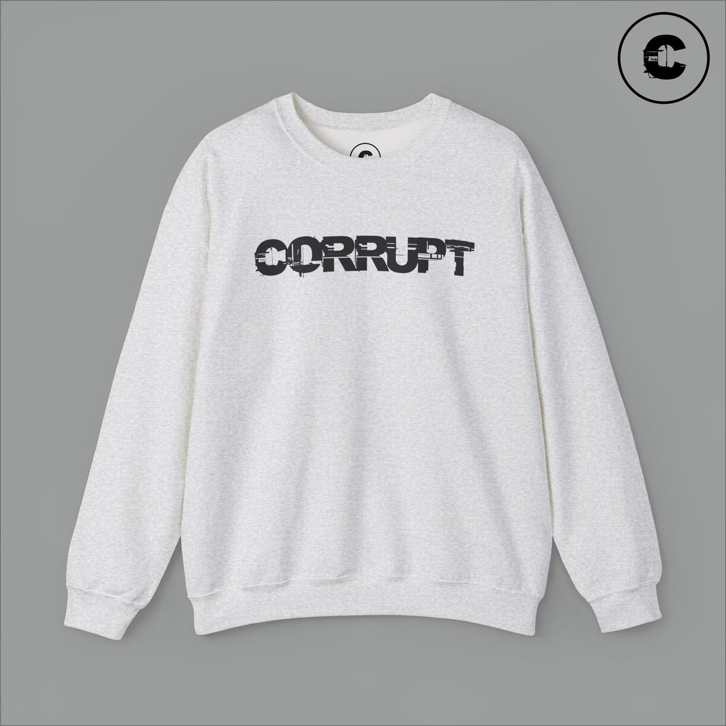 Corrupt Sweatshirt Black Logo