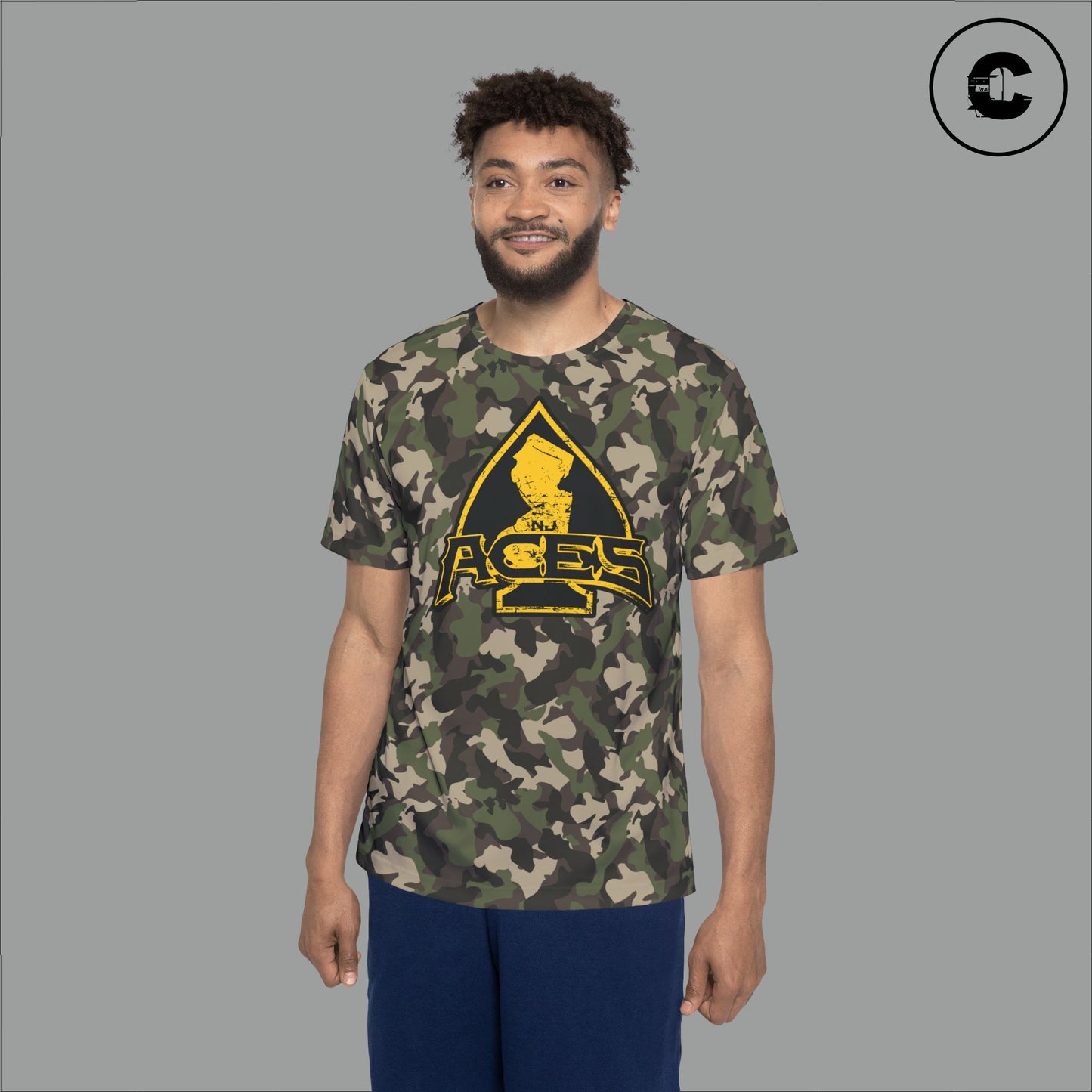 NJ Aces Camo Tech Tee