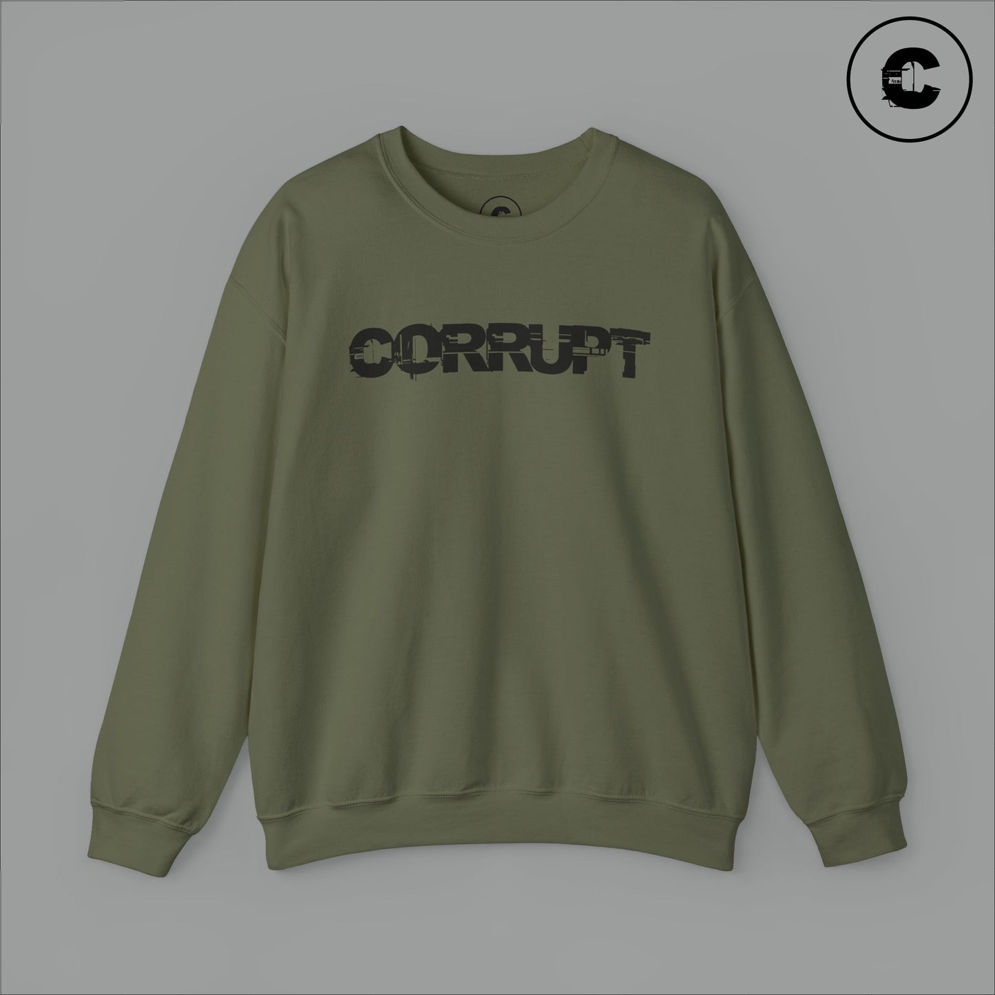 Corrupt Sweatshirt Black Logo