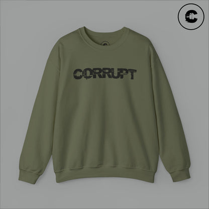 Corrupt Sweatshirt Black Logo