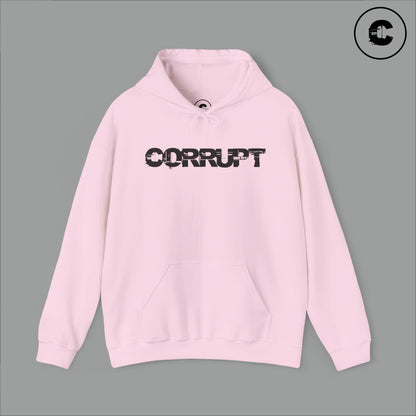 Corrupt Hoodie Black Logo