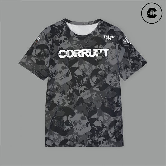 Corrupt Tech Tee Skull Camo