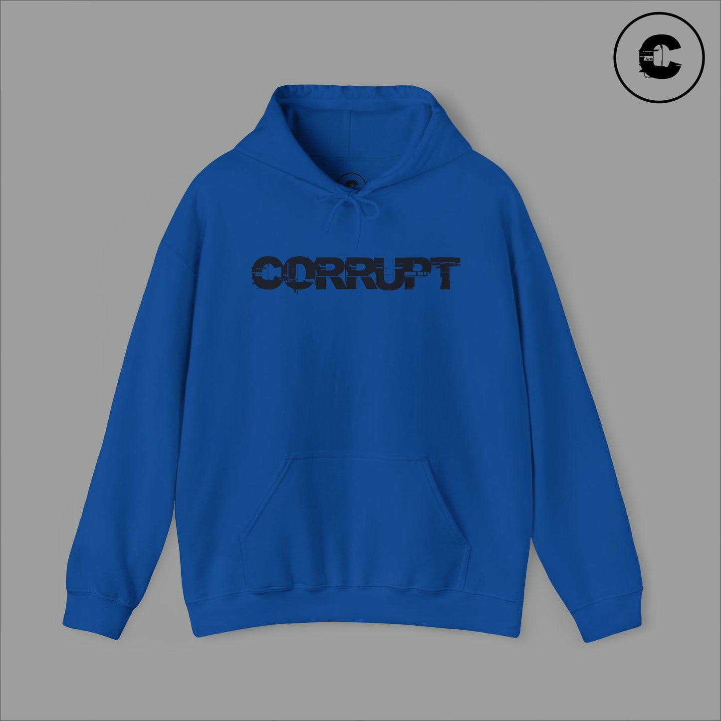 Corrupt Hoodie Black Logo