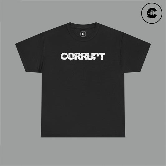 Corrupt Cotton T-Shirt White Logo