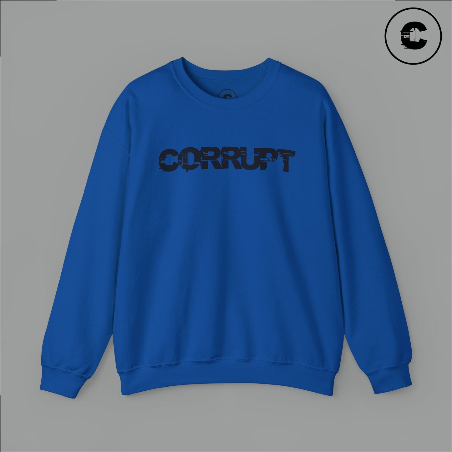 Corrupt Sweatshirt Black Logo