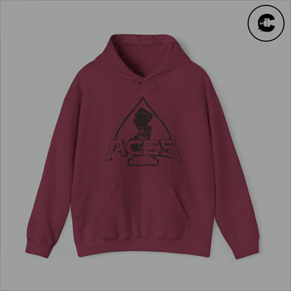 NJ Aces Hoodie Black Logo