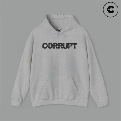Corrupt Hoodie Black Logo