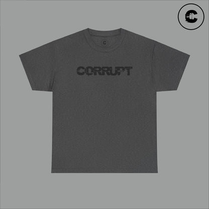 Corrupt Cotton T-Shirt Black Logo