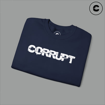 Corrupt Sweatshirt White Logo