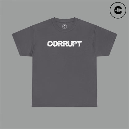 Corrupt Cotton T-Shirt White Logo