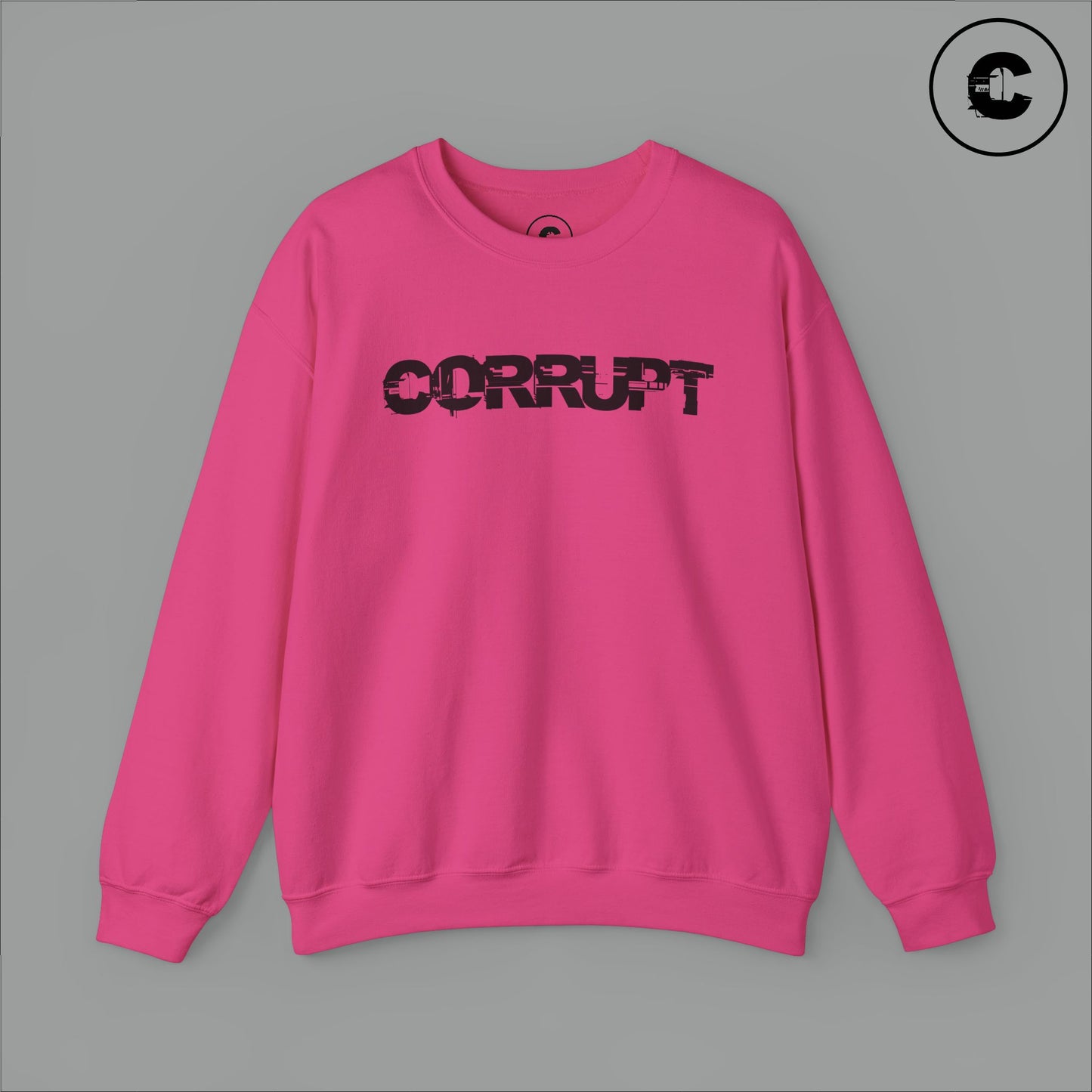 Corrupt Sweatshirt Black Logo