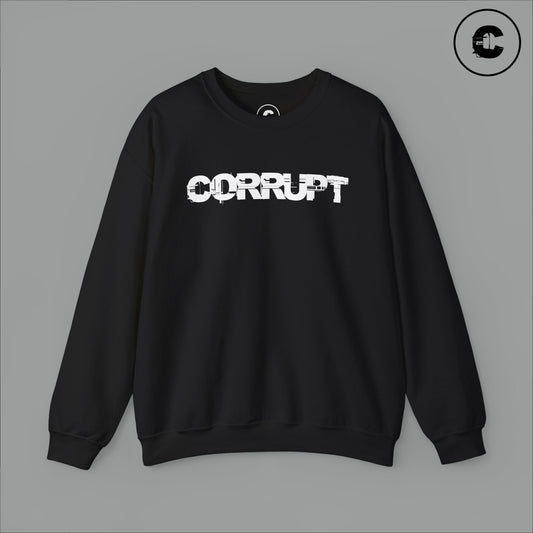 Corrupt Sweatshirt White Logo