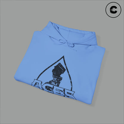 NJ Aces Hoodie Black Logo