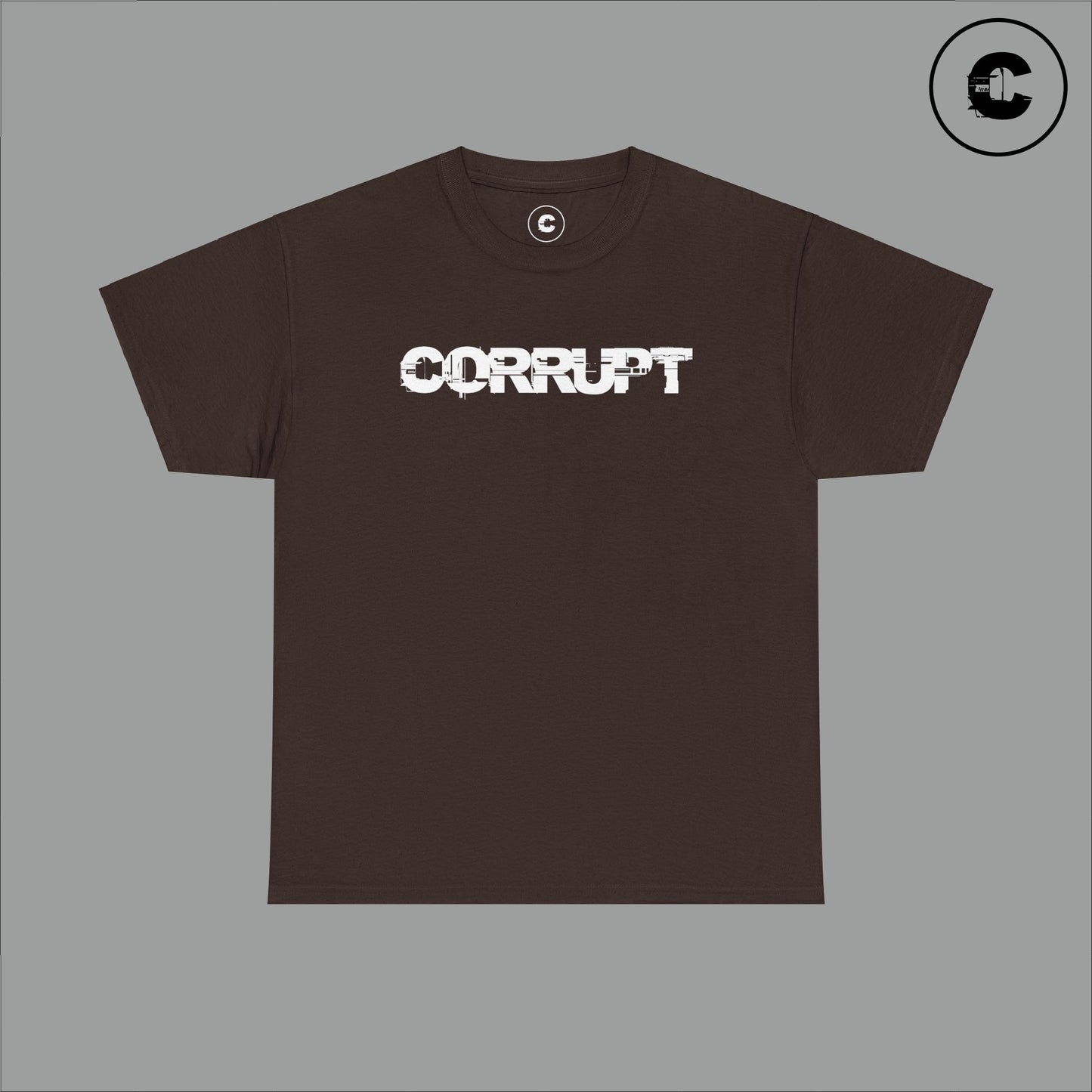 Corrupt Cotton T-Shirt White Logo