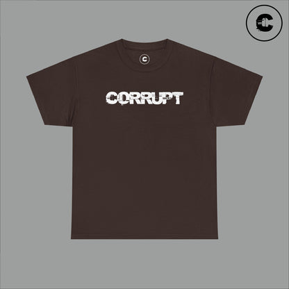 Corrupt Cotton T-Shirt White Logo