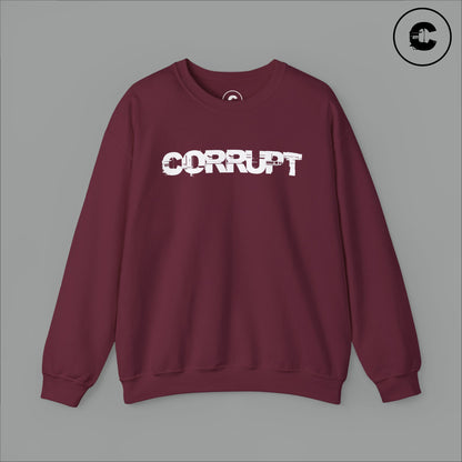 Corrupt Sweatshirt White Logo