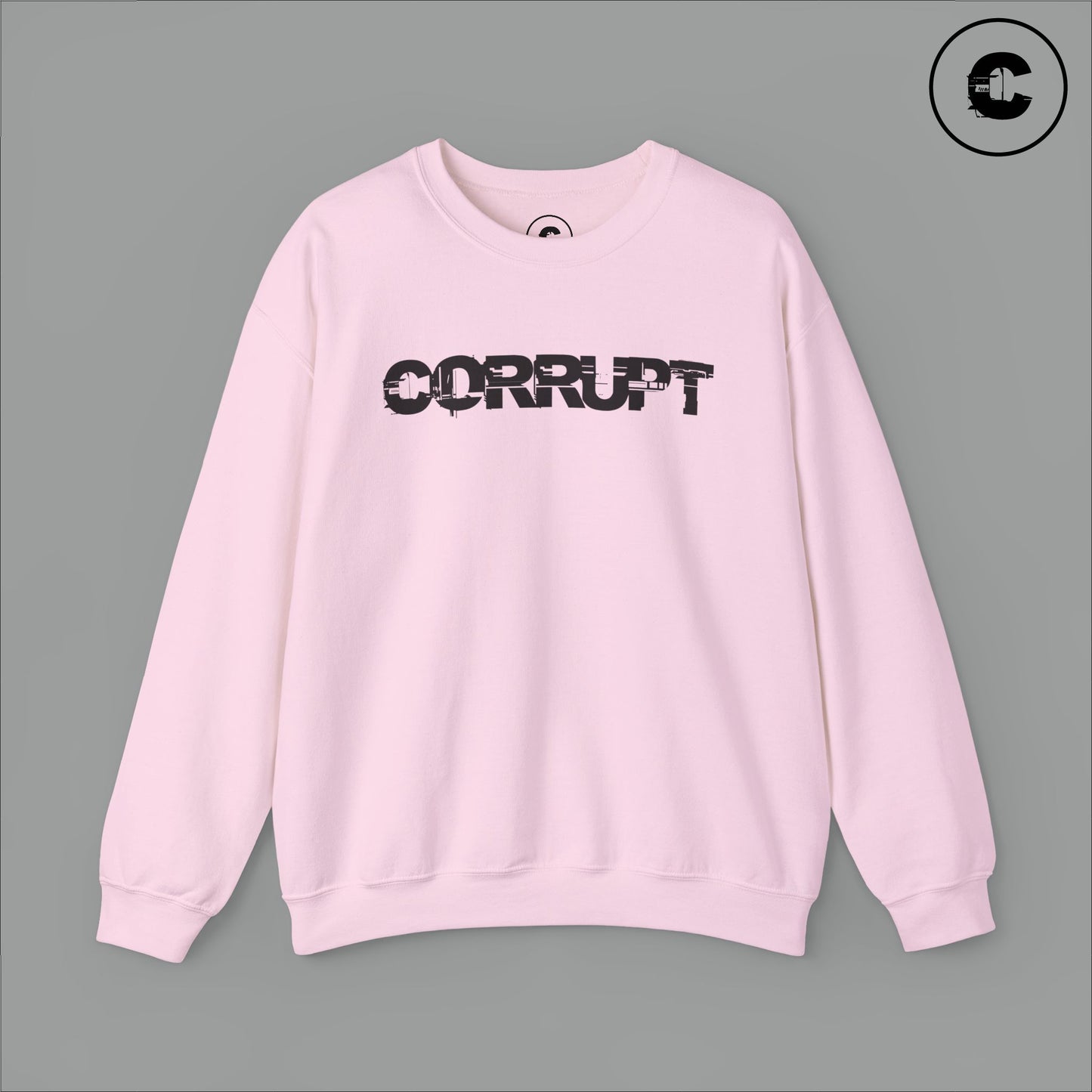 Corrupt Sweatshirt Black Logo