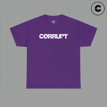 Corrupt Cotton T-Shirt White Logo