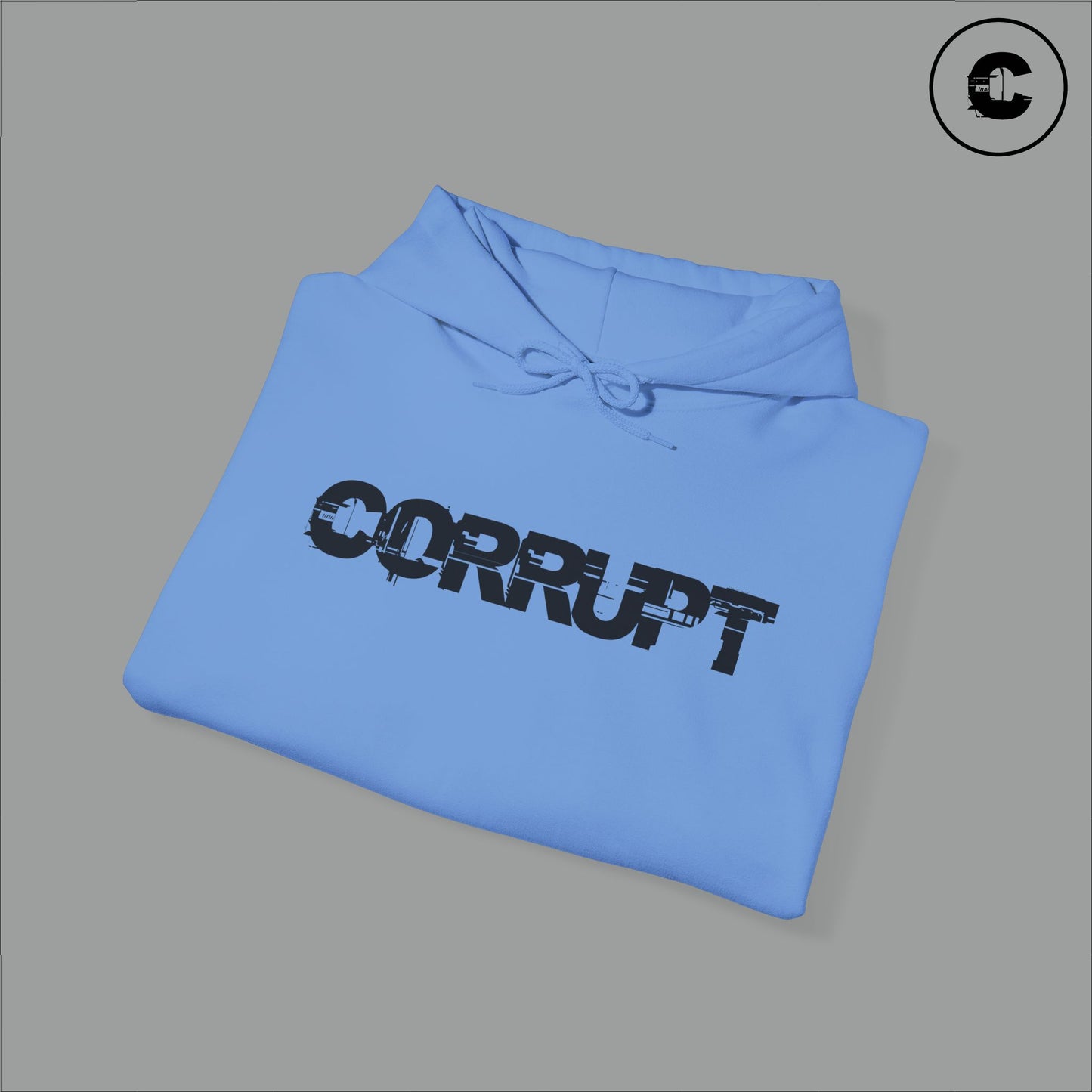 Corrupt Hoodie Black Logo