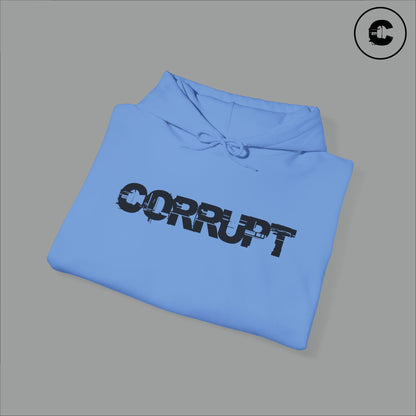 Corrupt Hoodie Black Logo