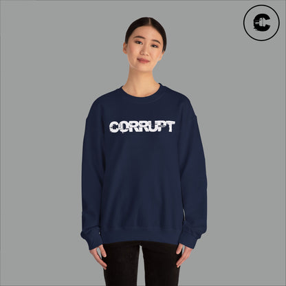 Corrupt Sweatshirt White Logo